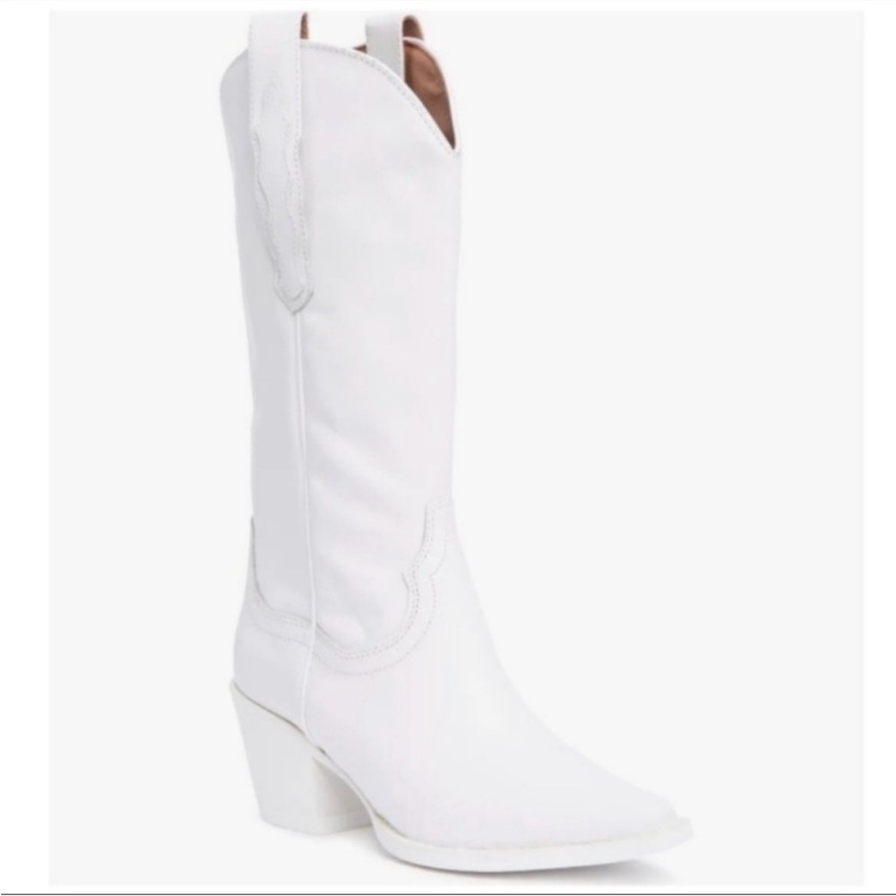 Jeffrey Campbell white cowboy boots Size 5